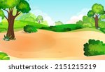 fairytale background with green ... | Shutterstock .eps vector #2151215219