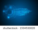 big data visualization digital... | Shutterstock .eps vector #1534533020