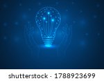 hand touch light idea... | Shutterstock .eps vector #1788923699