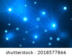 lines and dots connection... | Shutterstock .eps vector #2018577866
