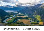 Rauma River and Norwegian Mountains, Romsdalen Andalsnes, Norway