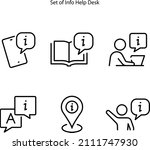 info center line icons.... | Shutterstock .eps vector #2111747930