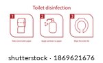 Toilet Disinfection Icon....