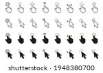 mouse click cursor set. click... | Shutterstock .eps vector #1948380700