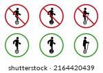 forbid electric unicycle... | Shutterstock .eps vector #2164420439