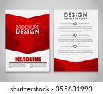 design brochures  flyers  with... | Shutterstock .eps vector #355631993