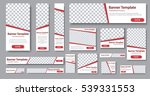 set of web banners in standard... | Shutterstock .eps vector #539331553
