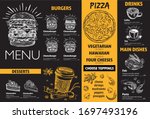 restaurant cafe menu  template... | Shutterstock .eps vector #1697493196