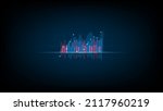 growing virtual hologram stock  ... | Shutterstock .eps vector #2117960219