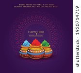 happy holi indian hindu... | Shutterstock .eps vector #1920714719