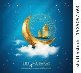 eid mubarak islamic greeting... | Shutterstock .eps vector #1939097593