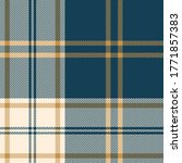 blue and gold plaid pattern... | Shutterstock .eps vector #1771857383