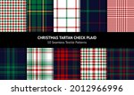 Christmas Check Pattern Set For ...