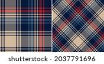 herringbone check plaid pattern ... | Shutterstock .eps vector #2037791696