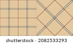 Check Plaid Pattern In Beige...