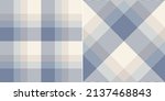 plaid pattern in soft blue and... | Shutterstock .eps vector #2137468843