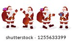 santa claus character set.... | Shutterstock .eps vector #1255633399