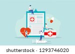 medical tiny people character... | Shutterstock .eps vector #1293746020