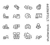 business and office icons set... | Shutterstock .eps vector #1731698599
