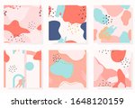 set of abstract memphis... | Shutterstock .eps vector #1648120159