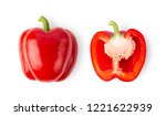 Red Pepper Isolated On White...