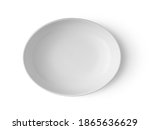 white plate isolated on white... | Shutterstock . vector #1865636629
