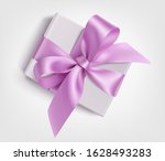 decorative white gift box with... | Shutterstock .eps vector #1628493283