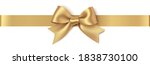 decorative golden bow with... | Shutterstock .eps vector #1838730100