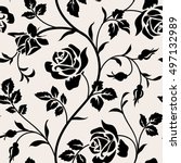 Vintage Wallpaper With Blooming ...