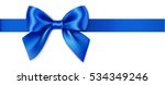 decorative blue bow with... | Shutterstock .eps vector #534349246