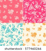 Set Of Seamless Patterns With...