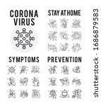 coronavirus symptoms and... | Shutterstock .eps vector #1686879583