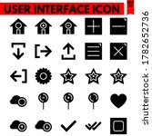user interface vector line... | Shutterstock .eps vector #1782652736