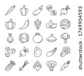vegetable icons set vector... | Shutterstock .eps vector #1769904593