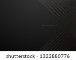 gold lines on black background | Shutterstock .eps vector #1322880776