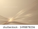 abstract gold light threads... | Shutterstock .eps vector #1498878236