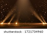 gold lights rays scene... | Shutterstock .eps vector #1721734960