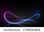 neon circle light line on ground | Shutterstock .eps vector #1780024856