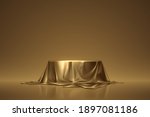 round podium covered with... | Shutterstock .eps vector #1897081186