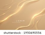 abstract soft gold lines... | Shutterstock .eps vector #1950690556