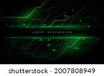 abstract green technology lines ... | Shutterstock .eps vector #2007808949