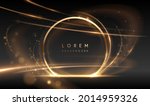 abstract golden ring with light ... | Shutterstock .eps vector #2014959326
