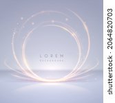 abstract circle light lines... | Shutterstock .eps vector #2064820703