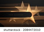 black and gold star shapes... | Shutterstock .eps vector #2084472010