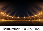 golden stadium lights with rays | Shutterstock .eps vector #2088228166
