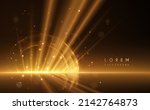abstract golden light rays... | Shutterstock .eps vector #2142764873