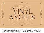 vintage and classic alphabet... | Shutterstock .eps vector #2119607420