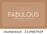 vintage and classic alphabet... | Shutterstock .eps vector #2119607429
