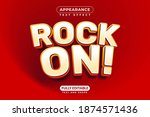 rock on guitar music band text... | Shutterstock . vector #1874571436