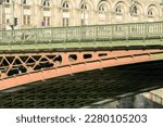 The Pont d Arcole , in Europe, in France, in ile de France, in Paris, Along the Seine, in summer, on a sunny day.